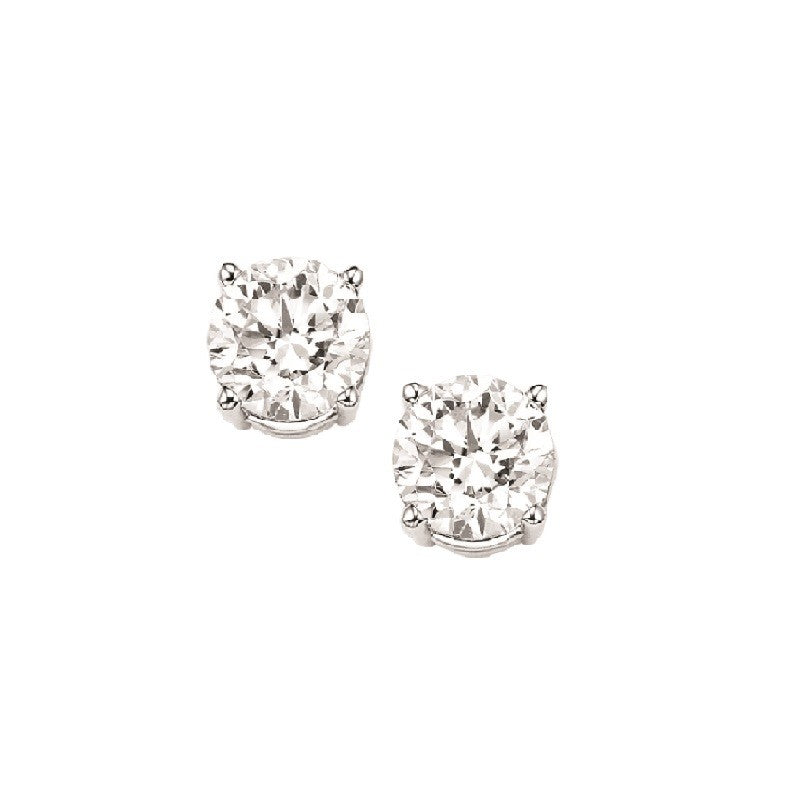 14Kt White Gold Diamond (1/8Ctw) Earring