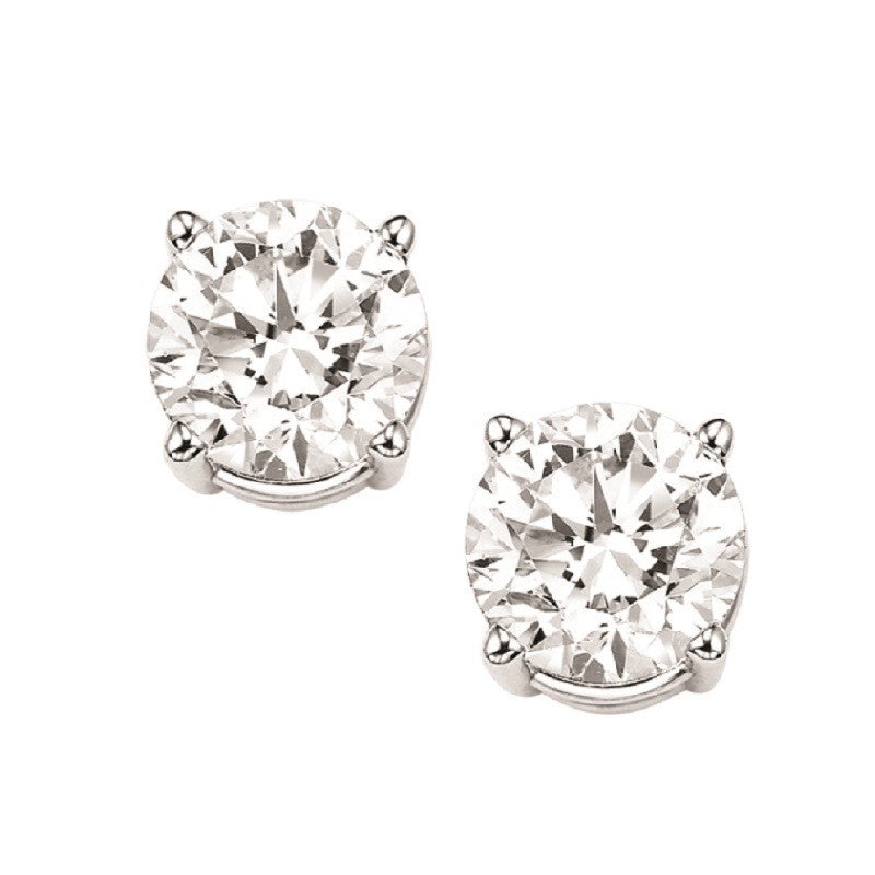 14Kt White Gold Diamond (2Ctw) Earring