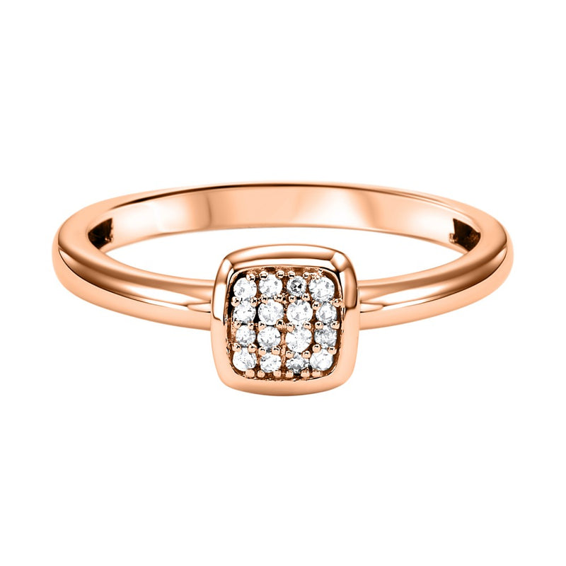 10Kt Rose Gold Diamond (1/12 Ctw) Ring