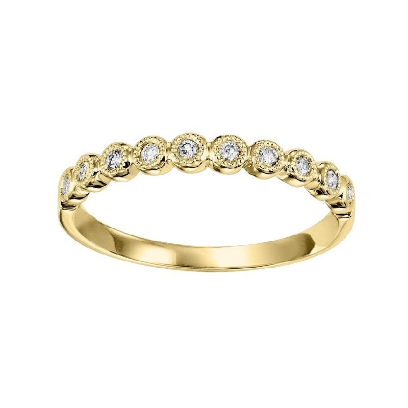 14Kt Yellow Gold Diamond 1/10Ctw Ring