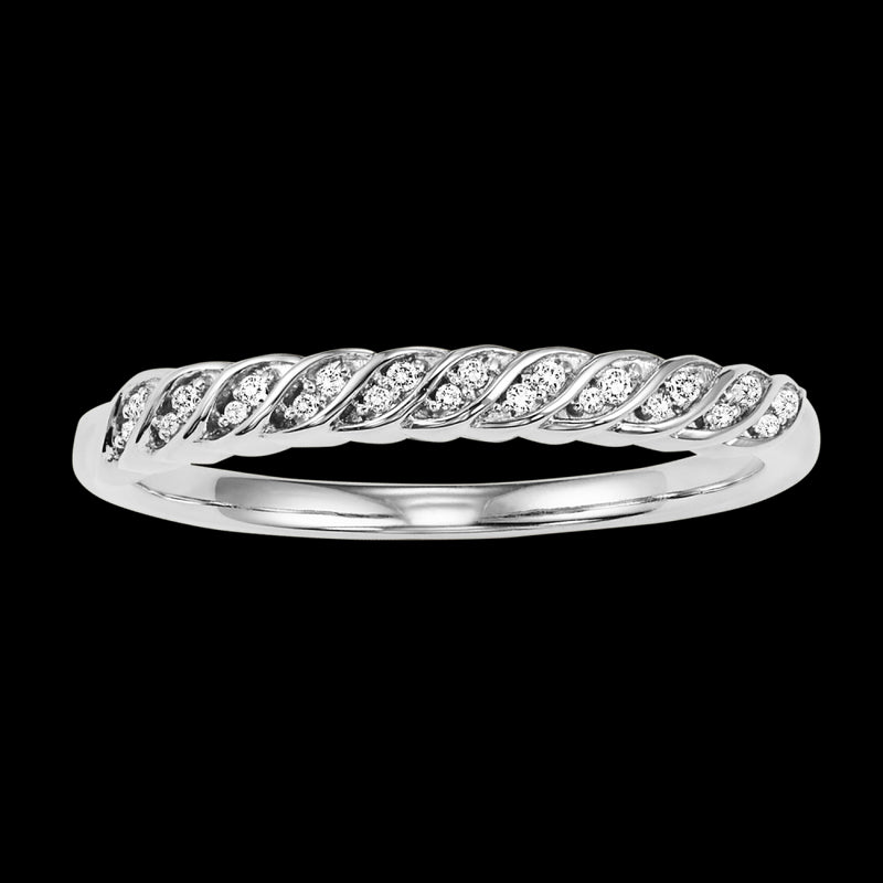 14Kt White Gold Diamond (1/20 Ctw) Ring