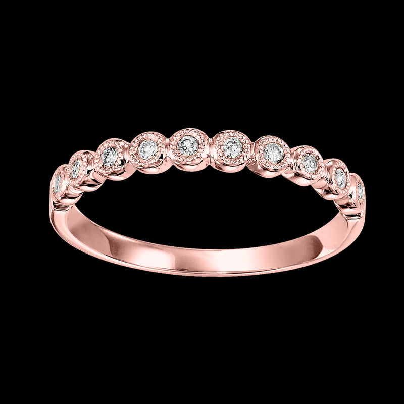 10Kt Rose Gold Diamond 1/10Ctw Ring