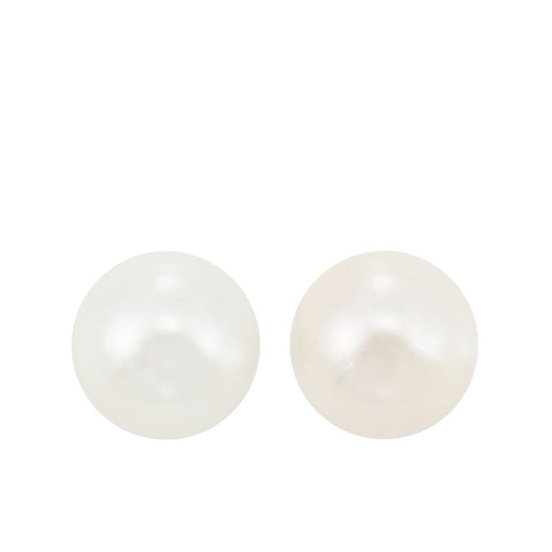 14Kt White Gold Pearl (1 Ctw) Earring