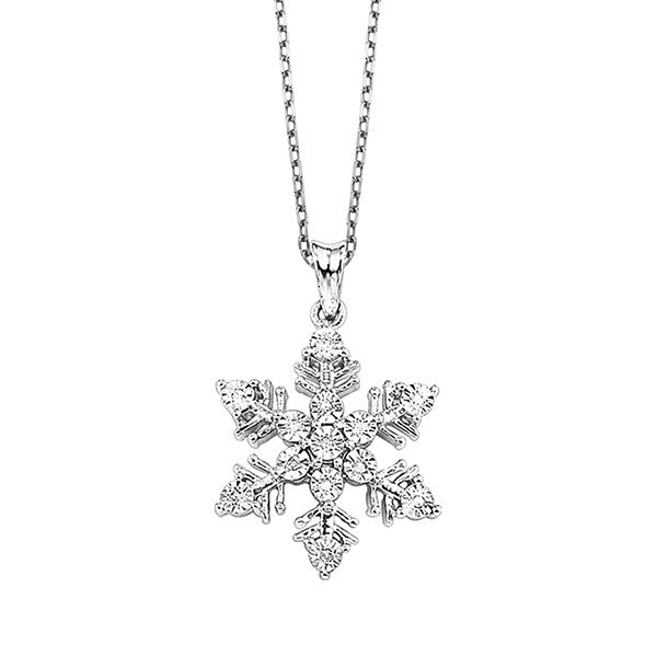 Silver Diamond (1/20 Ctw) Pendant