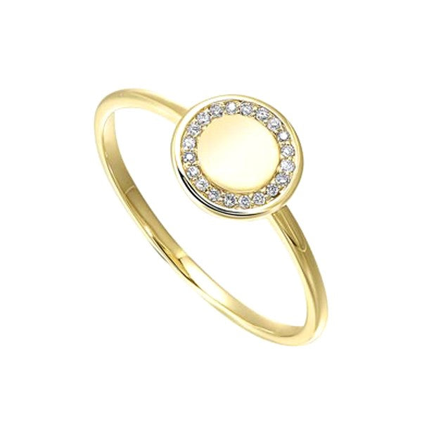 10Kt Yellow Gold Diamond (1/20 Ctw) Ring
