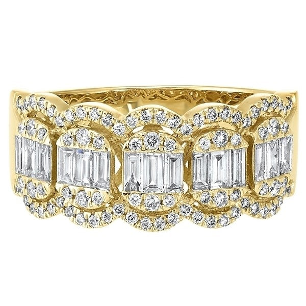 14Kt Yellow Gold Diamond (7/8Ctw) Ring
