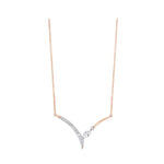 14Kt Rose Gold Diamond (1/3Ctw) Necklace