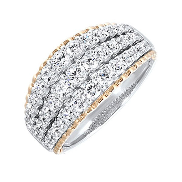 14Kt White Rose Gold Diamond (1Ctw) Ring