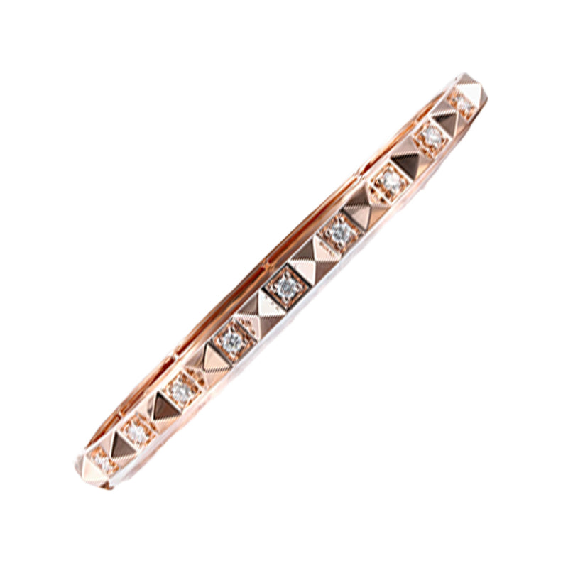 14Kt Rose Gold Diamond (3/8Ctw) Bracelet