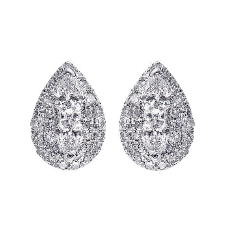 Silver Diamond (1/4Ctw) Earring
