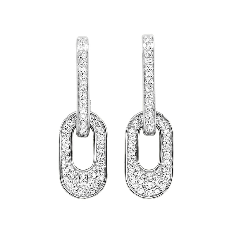 10Kt White Gold Diamond (1/3Ctw) Earring