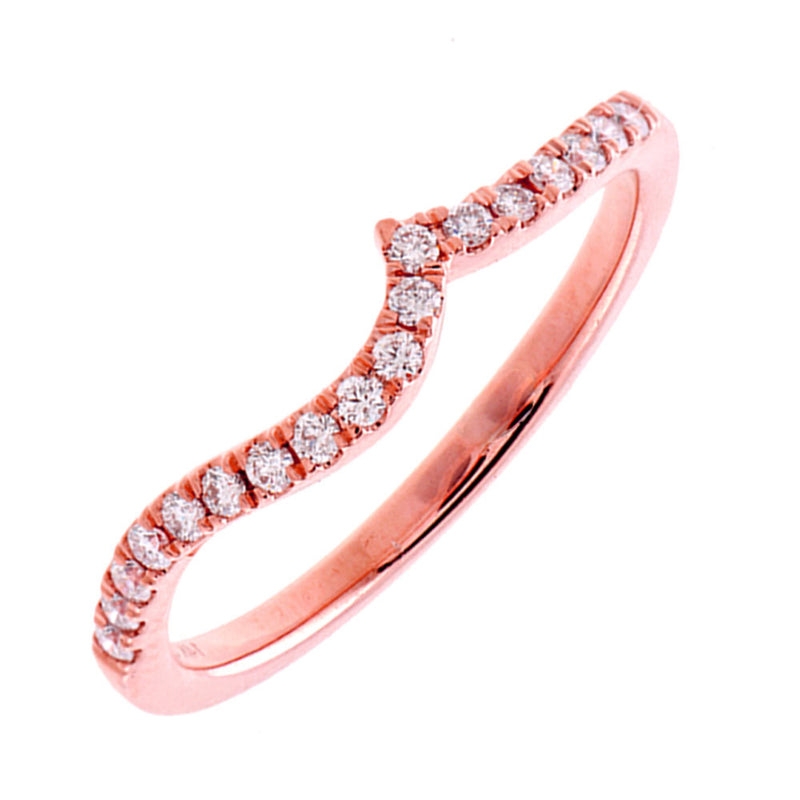 14Kt Rose Gold Diamond (1/5Ctw) Ring