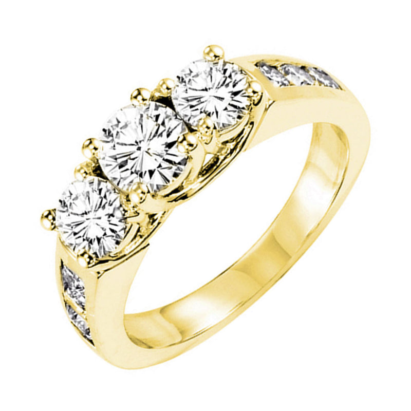 14Kt White Yellow Gold Diamond (1 1/2Ctw) Ring