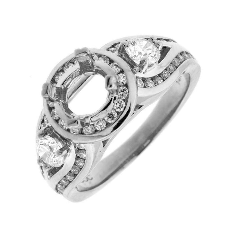 14Kt White Gold Diamond (1Ctw) Ring