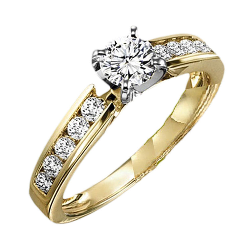 14Kt Yellow Gold Diamond (1/3Ctw) Ring