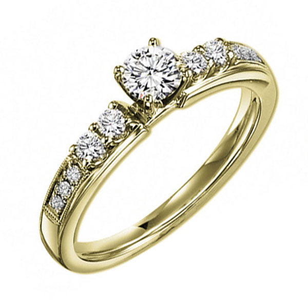 14Kt Yellow Gold Diamond (3/8Ctw) Ring