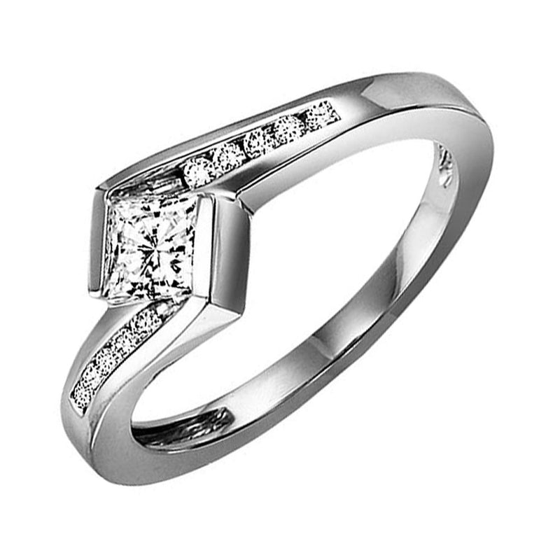 14Kt White Gold Diamond (3/8Ctw) Ring