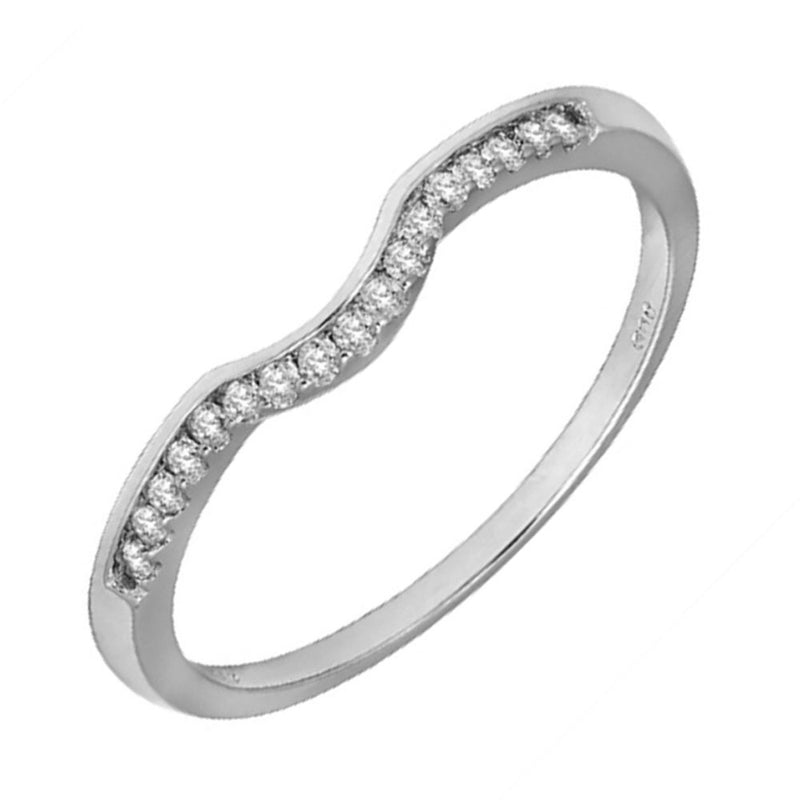 Silver Cubic Zirconia Band