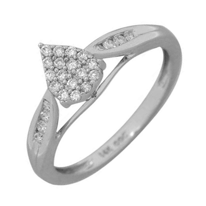 14Kt White Gold Diamond (1/4Ctw) Ring