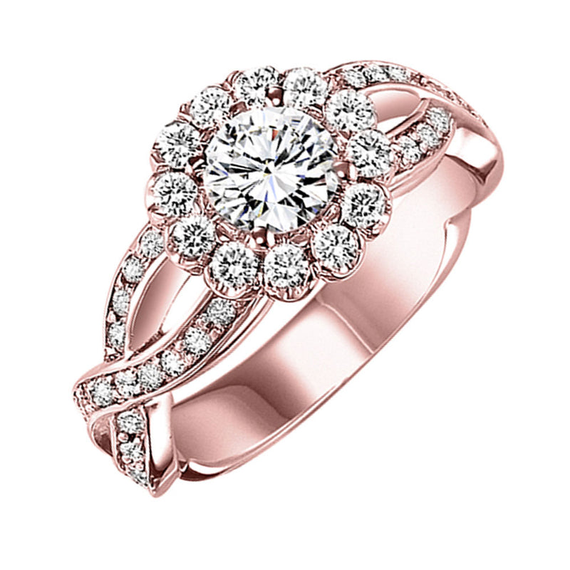 14Kt Rose Gold Diamond (5/8Ctw) Ring