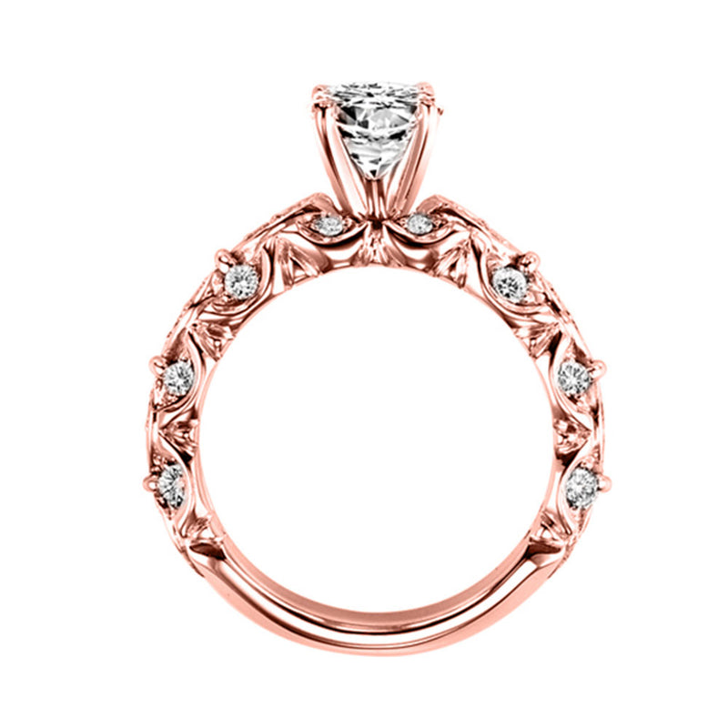 14Kt Rose Gold Diamond (3/8Ctw) Ring