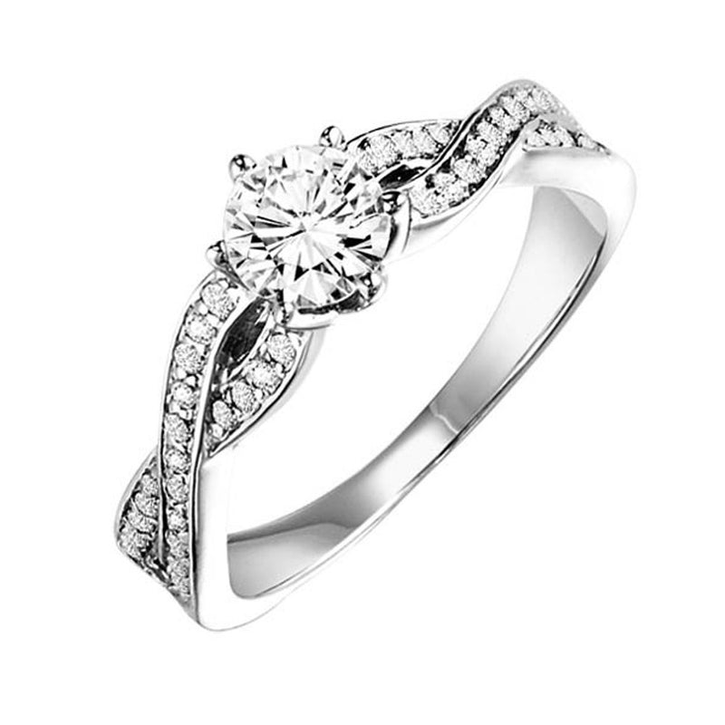 14Kt White Gold Diamond (3/8Ctw) Ring