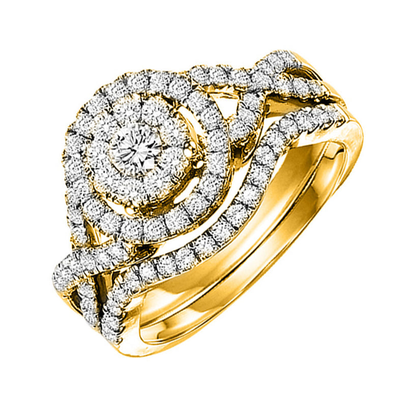 14Kt Yellow Gold Diamond (1Ctw) Ring